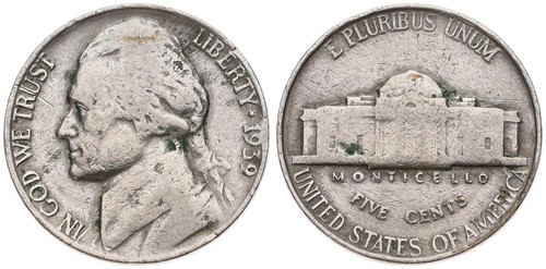Usa amerika five cents - amerika,
