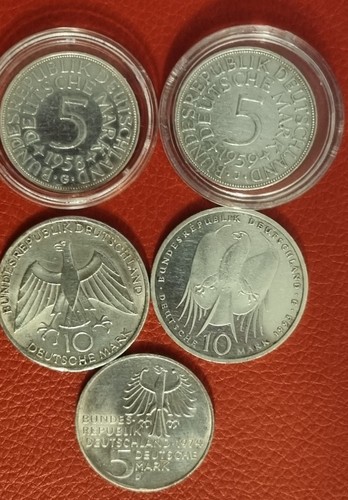 Silbermünzen brd konvolut 35 - brd, konvolut: