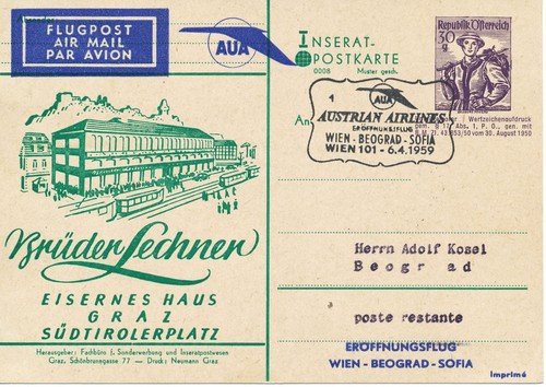 österreich 1959 30g trachten - Österreich,