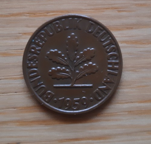 Pfennig münze brd 1959 - 1959, g