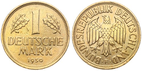 Deutschland brd 1 mark - 1,