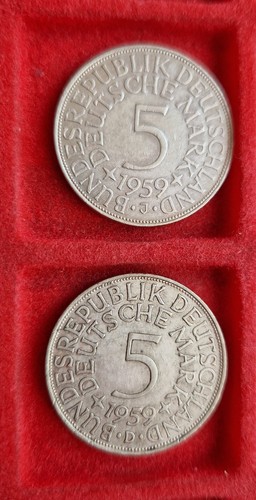 Silbermünzen 2 stück - 2,