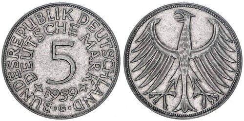 Deutschland 1959 g silber - 1959,