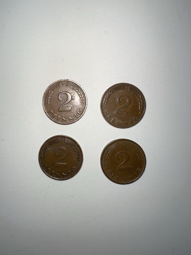 Pfennig brd 1x 1958 - 4x,